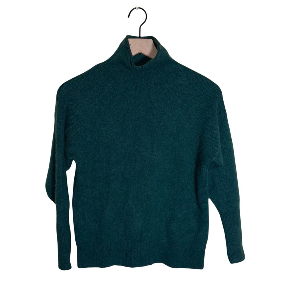 BABATON ARITIZIA cashmere soft mockneck classic emerald green luxury sweater XXS